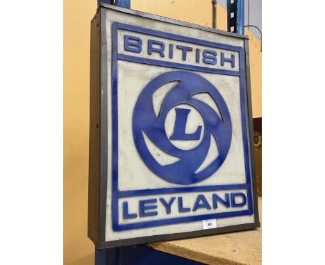 A BRITISH LEYLAND ILLUMINATED LIGHT BOX SIGN 