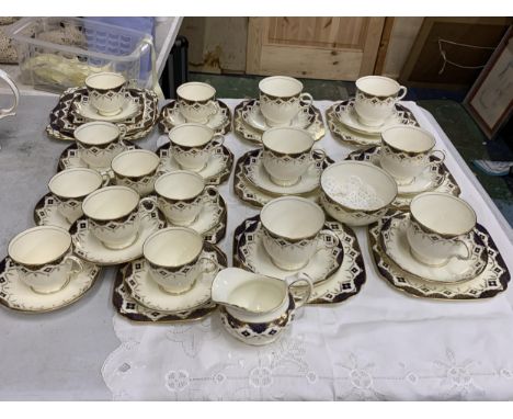 A VINTAGE TUSCAN BONE CHINA PART TEA SERVICE 