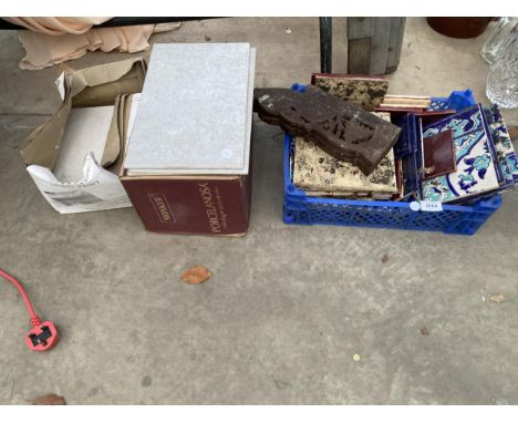 AN ASSORTMENT OF CERAMIC TILES 