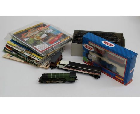 A boxed Hornby OO gauge Virgin Trains Pendolino digital train set, together with a boxed Hornby Mallard locomotive and tender