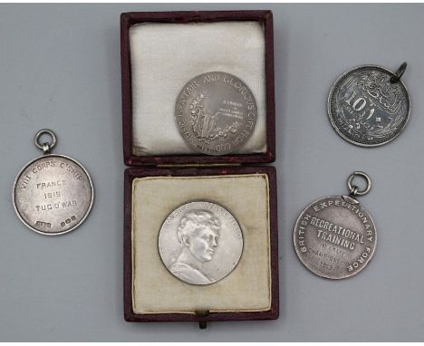 Medal British Expeditionary Force. 1st Army Championship 1919 Recreational Training silver1919 Inter Allied Games silver Tug 