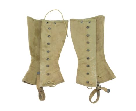 WWII US Army Dismounted Canvas Leggings