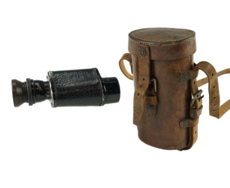 A cased British army Prismatic Monocular No 1 Mk I
