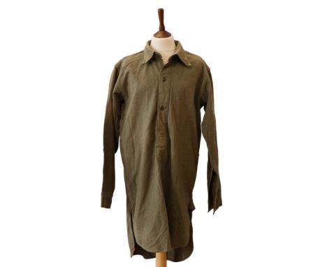 A 1945 British army other rank's collar-attached shirt