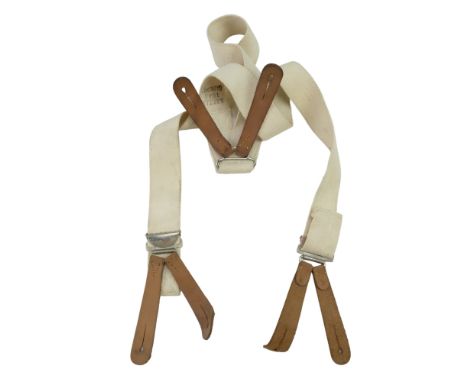 A set of 1945 dated British army issue Battledress trouser braces