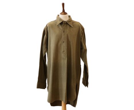 A 1945 British army other rank's collar-attached shirt