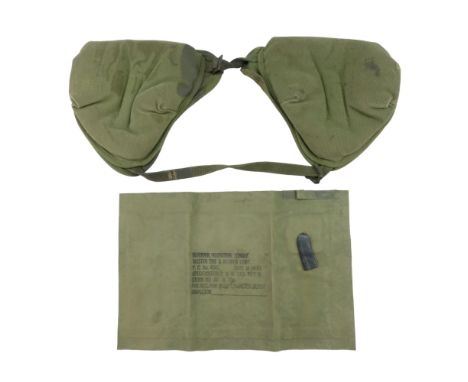 A set of Second World War US Army mortar crewman's M2 Shoulder Pads together with a Jungle Flotation Bladder