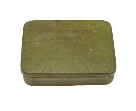 A 1943 British Army Boiled Sweets ration tin