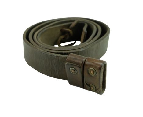 A 1918 dated British Army leather rifle sling as issued with Pattern 1914 kit