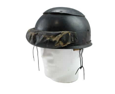 A Second World War British Army tank crew helmet