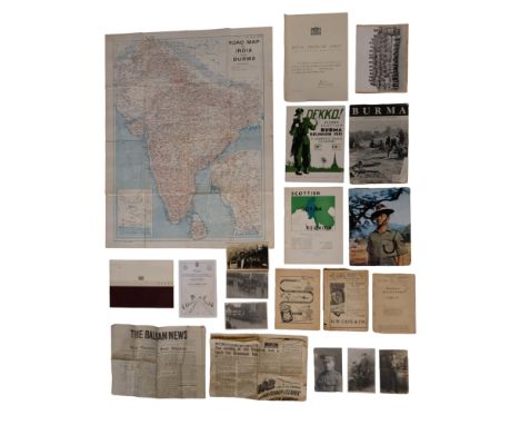 A quantity of 20th Century military ephemera including Burma Campaign publications, General Eisenhower's Sword of Honour pres