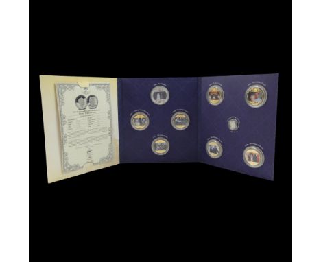 The Platinum Wedding Anniversary Photographic Collection royal commemorative coin set comprising The Platinum Wedding Anniver