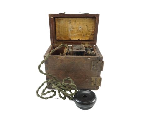 A Great War British Army Morse telegraphy Buzzer Set Type TMB