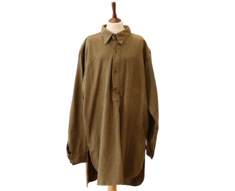 A 1945 British army other rank's collar-attached shirt