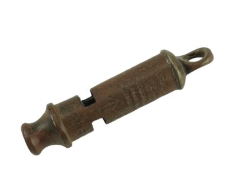 A 1905 Indian Army Hudson Metropolitan Beaufort type whistle