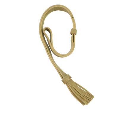 A 1918 dated British Army cavalry buff leather sword knot