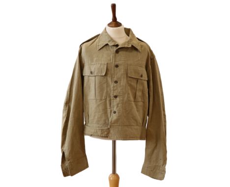 A 1944 Indian khaki cellular Battledress blouse