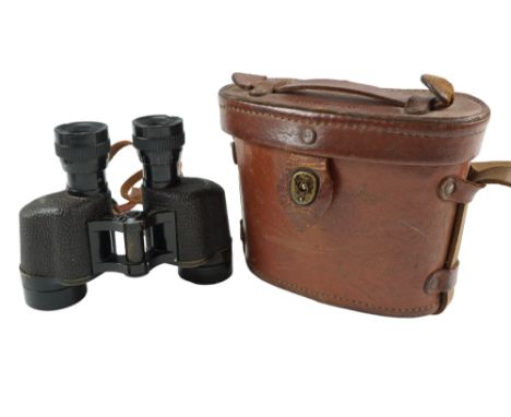 A cased set of US army Wollensak 6 x 30 Binoculars
