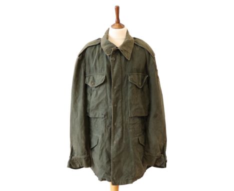 A Vietnam War period US Army Wind-Resistant Sateen Cotton Coat, bearing 3rd Armoured Division cloth insignia