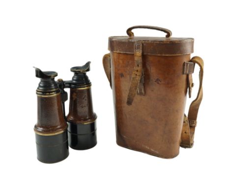 A cased 1918 dated set of British Army binoculars