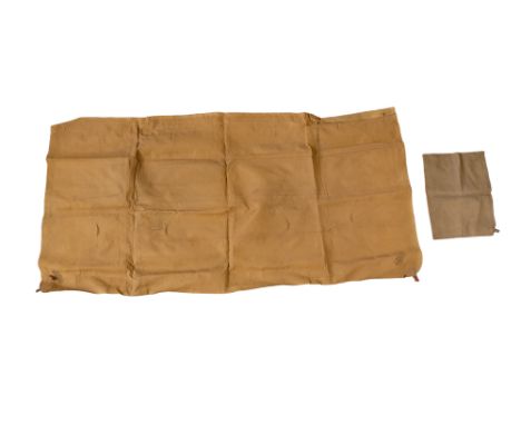 A Great War / Second World War army officer's private purchase inflatable mattress and pillow