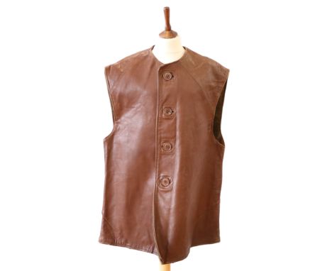 A British army leather jerkin