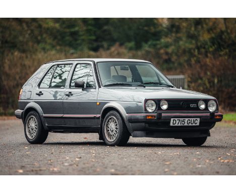 Super restored Mk2 GTI in Gunmetal Grey with the rare Red and Black striped interior.Classic GTi formula; fuel injection, 110