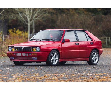 Legendary 4 WD Integrale 2.0 Turbo offered with No Reserve following an 8-year dry storage.UK-supplied finished in Monza Red 