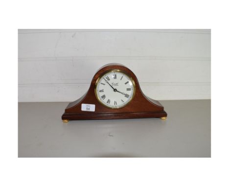 COMITTI OF LONDON MODERN MAHOGANY CASED MANTEL CLOCK