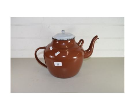 LARGE ENAMEL FINISH KETTLE