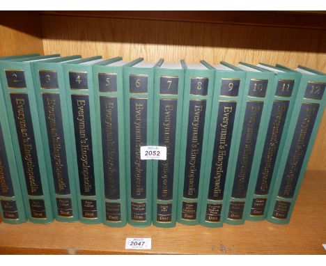 Twelve volumes of Everyman's Encyclopedia, 6th edition, edited by D.A. Girling, printed by J.M. Dent and Sons Ltd.