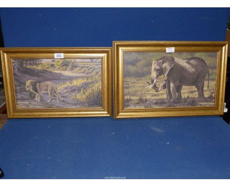 A framed Stephen Grayford Print on board titled "Stand by Me" along with "Late Patrol" by the same artist.