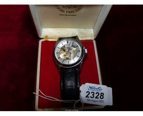 A Rotary, Skeleton watch.
