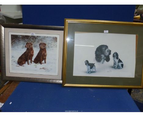 A limited edition Print no. 249/395 titled Choc-Ice, signed lower right Debbie Gillingham, along with a Robert J. May print o