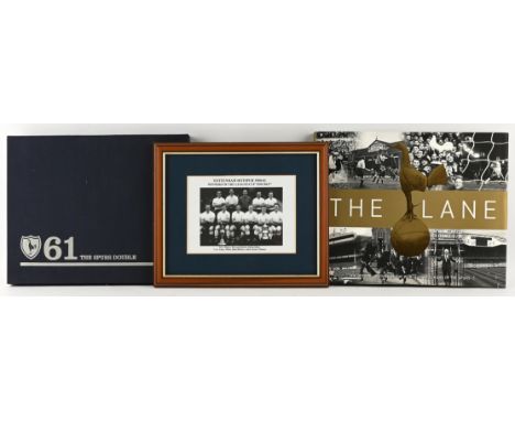 Collection of Tottenham Hotspur Items - To include Spurs 1960-61 Winners of the League/Cup 'Double' presentation display fram
