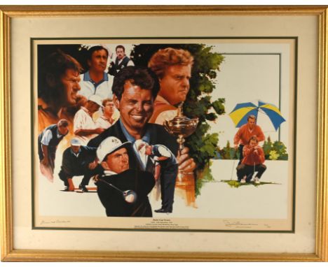 Ryder Cup Victors Signed Print - 22nd - 24th September 1995, Oakhill Country Club, Rochester, New York. 'Against all odds the