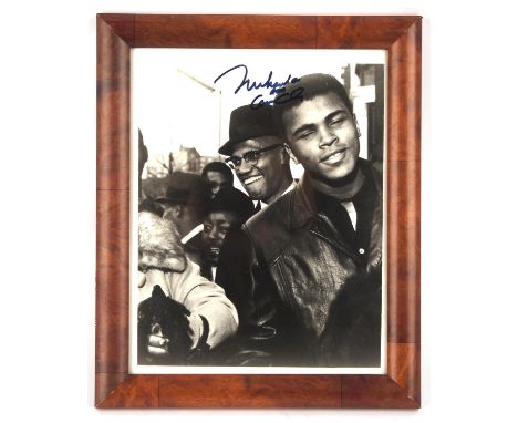 3 Signed Boxing photos - To include Mahammad Ali, Evander Holyfield, Larry Holmes, All frame and glazed 25x30cm. 