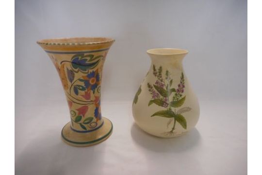 A Poole Pottery Country Lane Pattern Vase A Poole Pottery