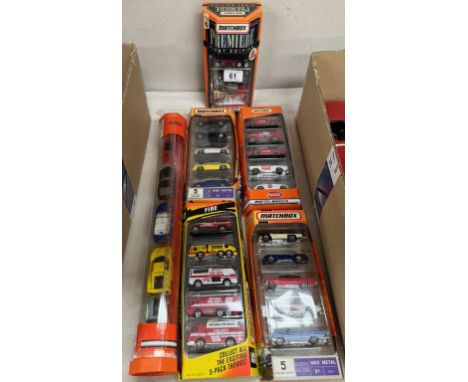 5 Matchbox 5 car sets including Premier first editions