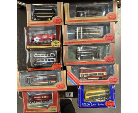 A quantity of exclusive first editions E.F.E model buses etc