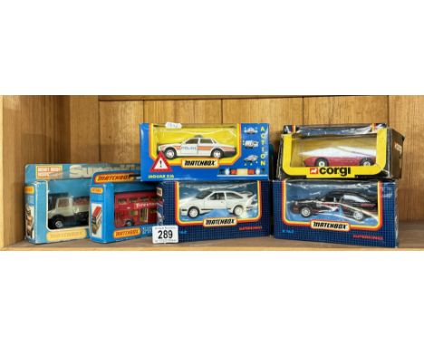A quantity of boxed Matchbox Superkings including K - 32 Farm Unimog, K-70 Porsche Turbo, Corgi 298 etc