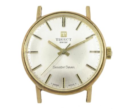 Tissot Seastar Seven gentleman's 9ct gold manual wind wristwatchCondition Report:Movement currently functioning, time keeping