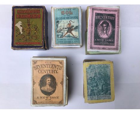 A Jaques &amp; Son Card Game Sovereigns of England, complete 37 cards +3 list cards = 40, in original box, with photocopy of 