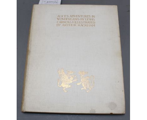 Dodgson, Charles Lutwidge - Alice's Adventures in Wonderland, one of 1130, illustrated by Arthur Rackham, qto, original cloth