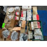 (F) (New) Pallet of Ingersoll-Rand Compressor Parts, Valve Plates, Probes, Filters, Stop Plates