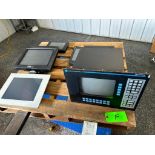 (F) Pallet of Operator Interface Screens, Allen-Bradley PanelView, Deemstop, Mitsubishi GOT1000, Par