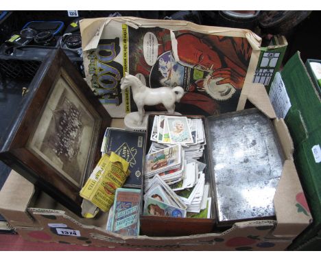 Cigarette Cards, framed photograph, The Pink Floyd Comic, circa 1974, Whitehorse Scotch Whisky Model, 13.5cm high:- One Tray