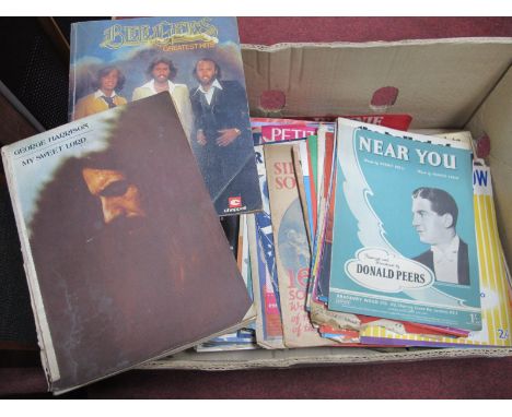 Sheet Music and Music Books, with music from 1950's and 60's artists including, The Beatles, Rolling Stones, Tom Jones, Guy M