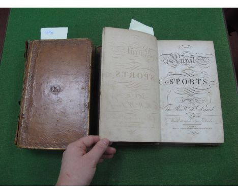 Rural Sports by The Rev W.M B Daniel, printed for Longman, Hurst, Rees & Orme 1812 and 1813 printed for B & R Crosby (damages