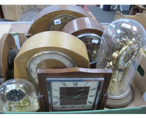 Haller Anniversary Clock Under a Dome, Vadette walnut mantle clock, other mantel clocks.